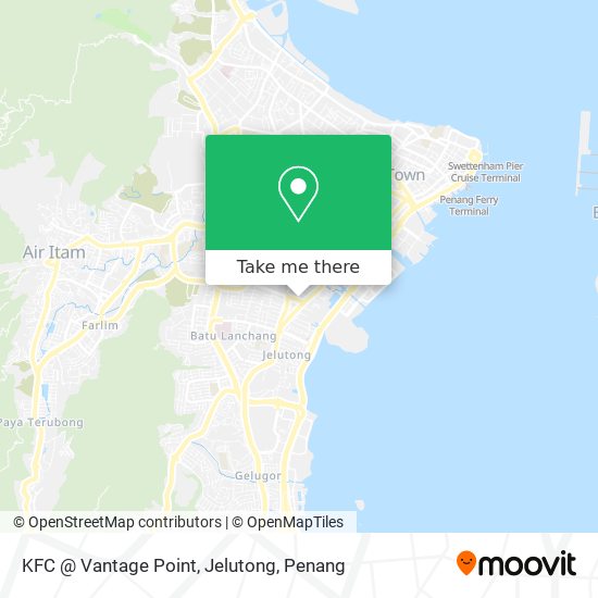 Peta KFC @ Vantage Point, Jelutong