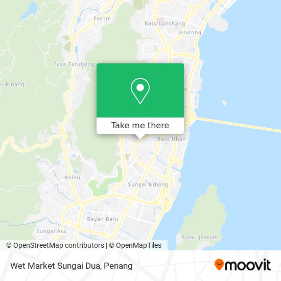 Peta Wet Market Sungai Dua