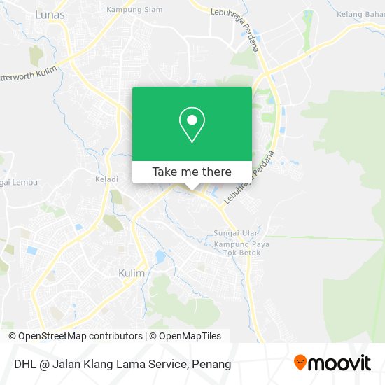 DHL @ Jalan Klang Lama Service map