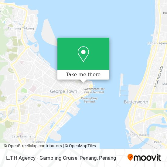 L.T.H Agency - Gambling Cruise, Penang map