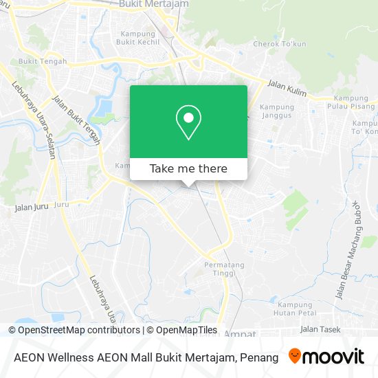 Peta AEON Wellness AEON Mall Bukit Mertajam