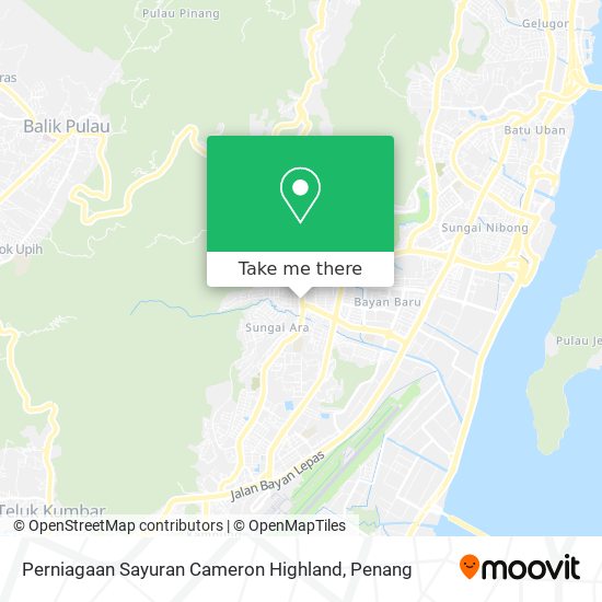 Peta Perniagaan Sayuran Cameron Highland