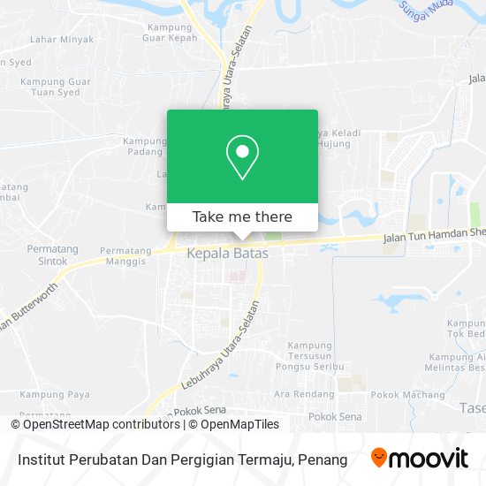 Peta Institut Perubatan Dan Pergigian Termaju