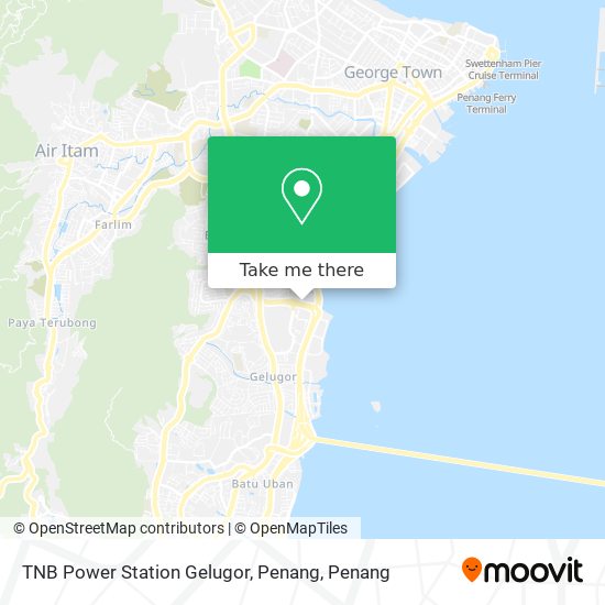 TNB Power Station Gelugor, Penang map