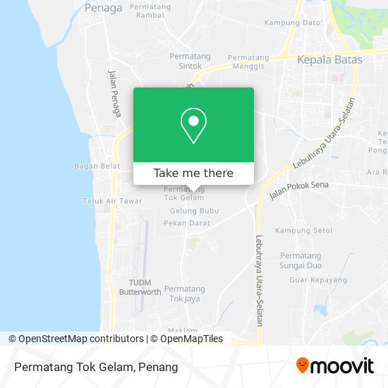 Permatang Tok Gelam map