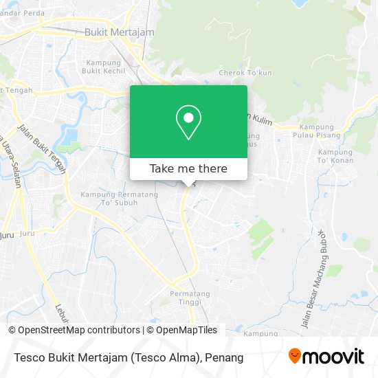 Tesco Bukit Mertajam (Tesco Alma) map