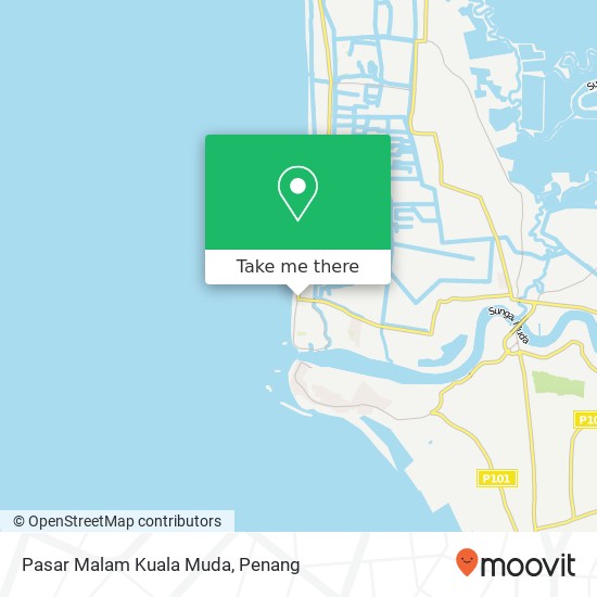 Peta Pasar Malam Kuala Muda