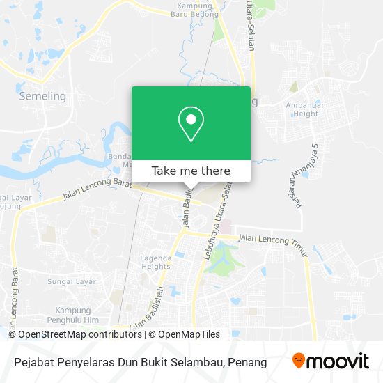 Peta Pejabat Penyelaras Dun Bukit Selambau