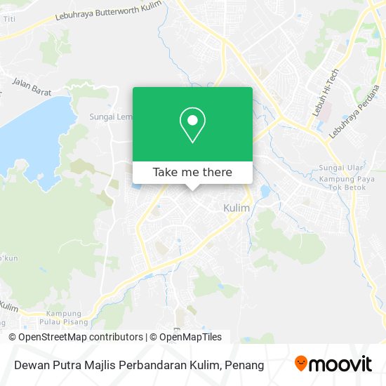 Dewan Putra Majlis Perbandaran Kulim map