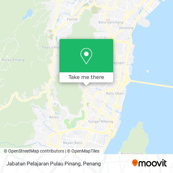 Peta Jabatan Pelajaran Pulau Pinang
