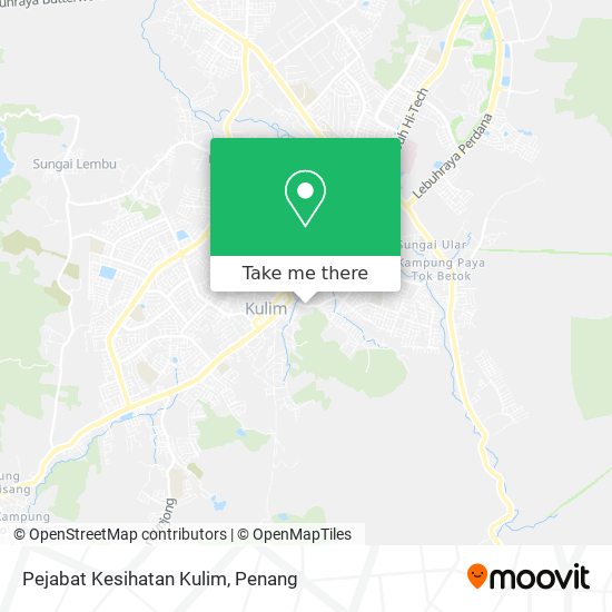 Pejabat Kesihatan Kulim map