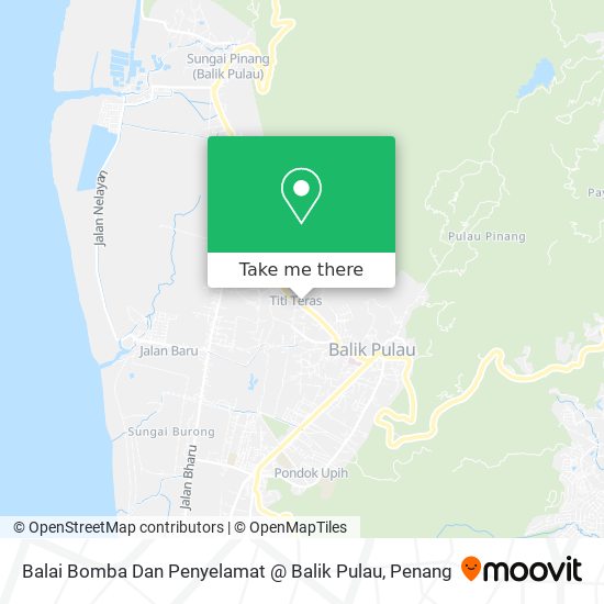 Balai Bomba Dan Penyelamat @ Balik Pulau map