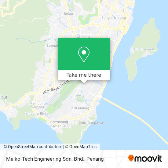如何坐公交去pulau Pinang的maiko Tech Engineering Sdn Bhd