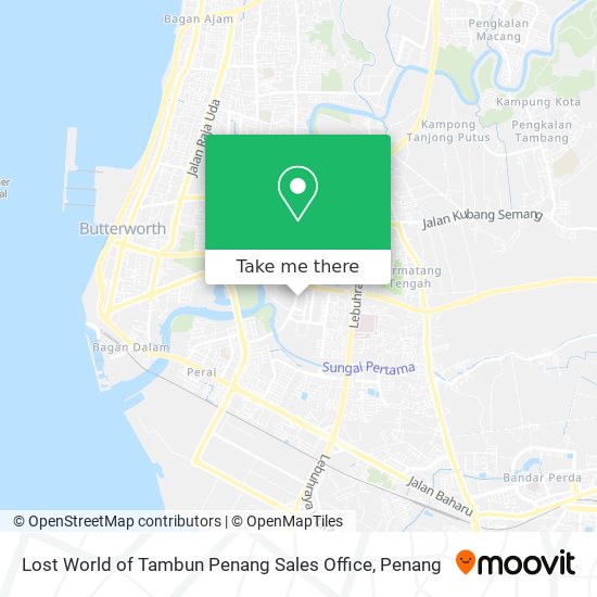 Peta Lost World of Tambun Penang Sales Office