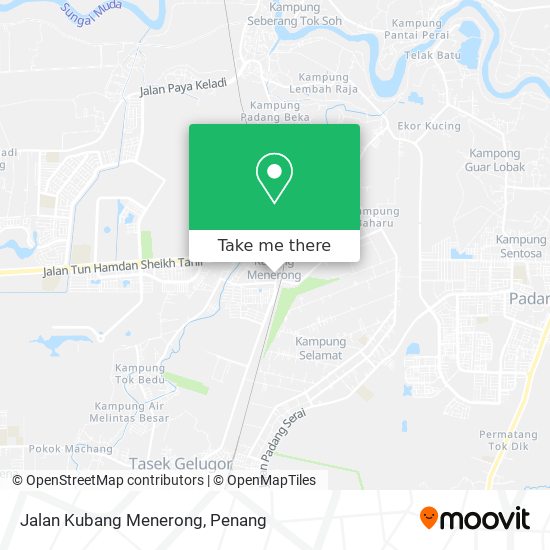 Jalan Kubang Menerong map