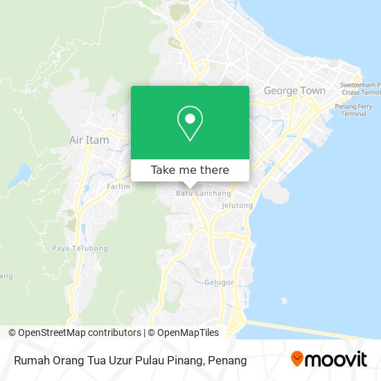 Peta Rumah Orang Tua Uzur Pulau Pinang