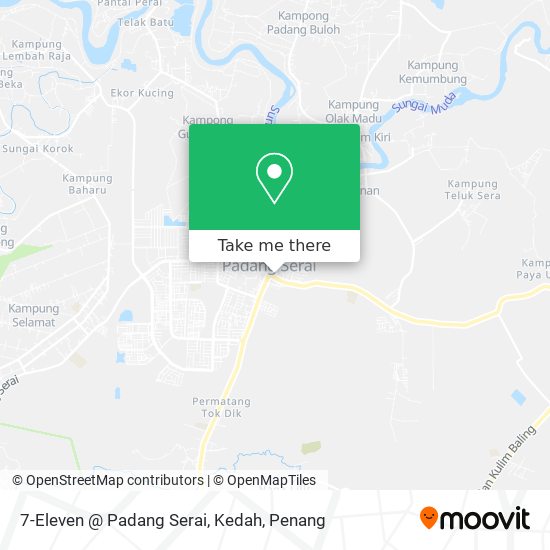 7-Eleven @ Padang Serai, Kedah map