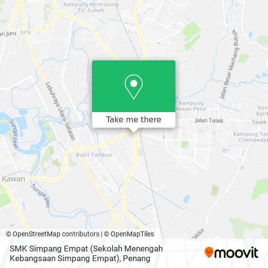 Peta SMK Simpang Empat (Sekolah Menengah Kebangsaan Simpang Empat)