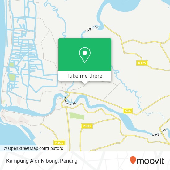 Kampung Alor Nibong map