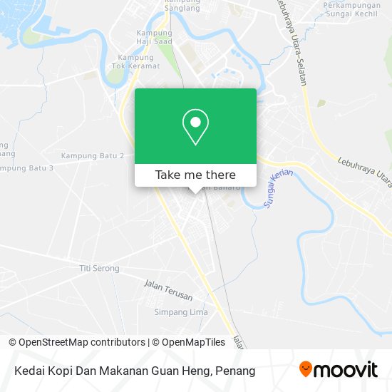 Peta Kedai Kopi Dan Makanan Guan Heng