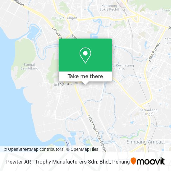 Pewter ART Trophy Manufacturers Sdn. Bhd. map