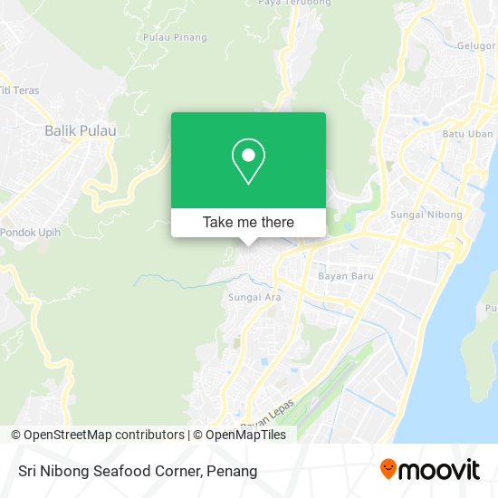 Peta Sri Nibong Seafood Corner