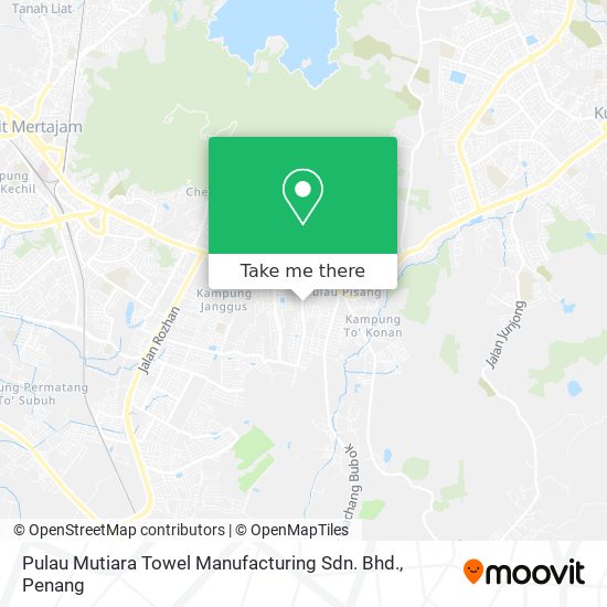 Peta Pulau Mutiara Towel Manufacturing Sdn. Bhd.