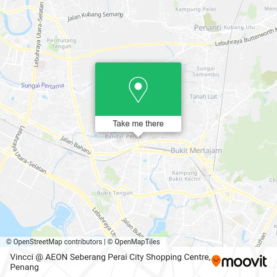 Vincci @ AEON Seberang Perai City Shopping Centre map