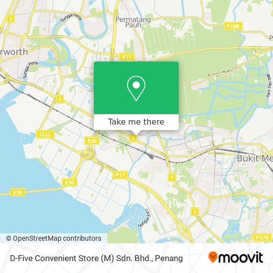 Peta D-Five Convenient Store (M) Sdn. Bhd.