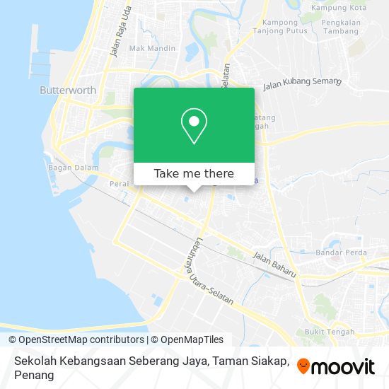 Peta Sekolah Kebangsaan Seberang Jaya, Taman Siakap