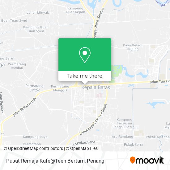 Pusat Remaja Kafe@Teen Bertam map