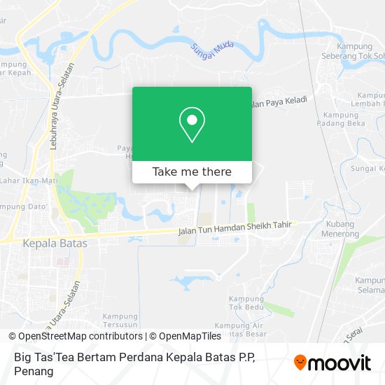 Peta Big Tas'Tea Bertam Perdana Kepala Batas P.P