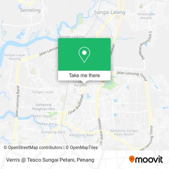Vern's @ Tesco Sungai Petani map