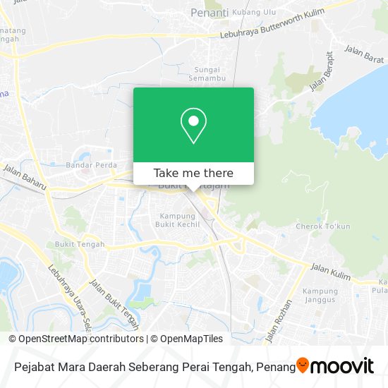 Peta Pejabat Mara Daerah Seberang Perai Tengah