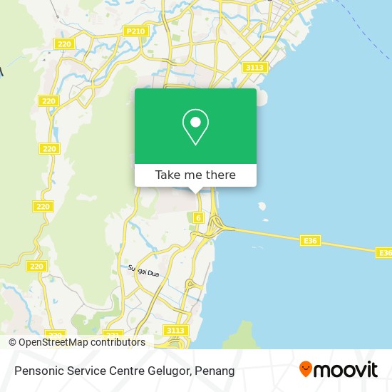 Pensonic Service Centre Gelugor map