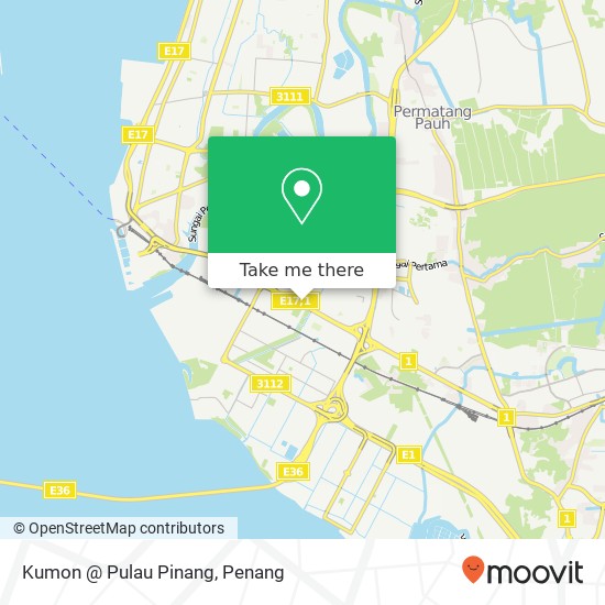 Peta Kumon @ Pulau Pinang