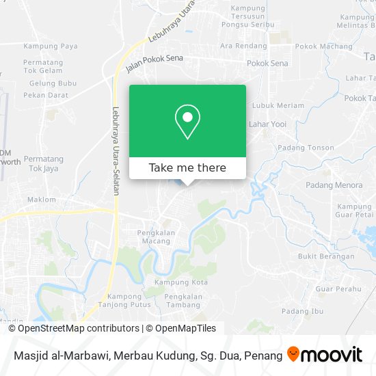 Masjid al-Marbawi, Merbau Kudung, Sg. Dua map