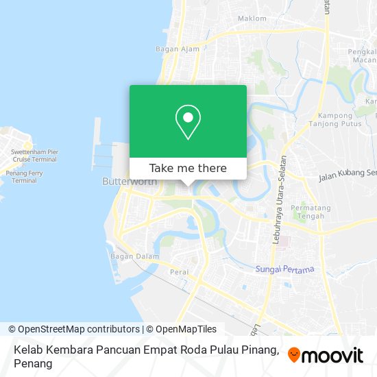 Kelab Kembara Pancuan Empat Roda Pulau Pinang map