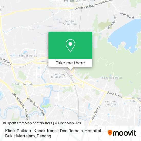 Peta Klinik Psikiatri Kanak-Kanak Dan Remaja, Hospital Bukit Mertajam
