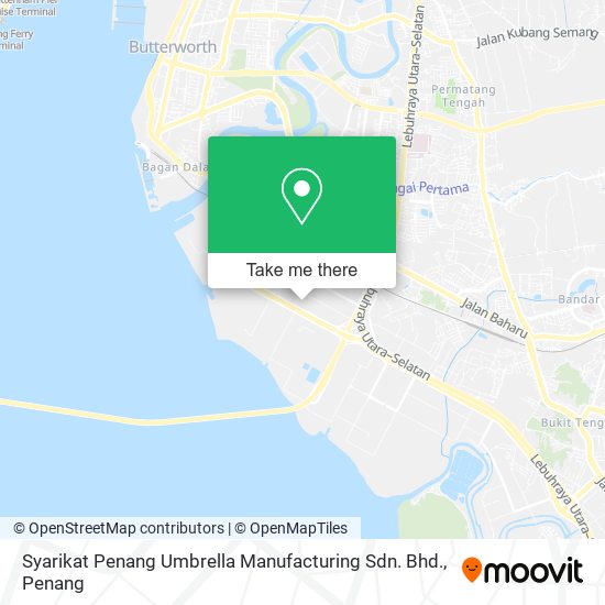 Peta Syarikat Penang Umbrella Manufacturing Sdn. Bhd.