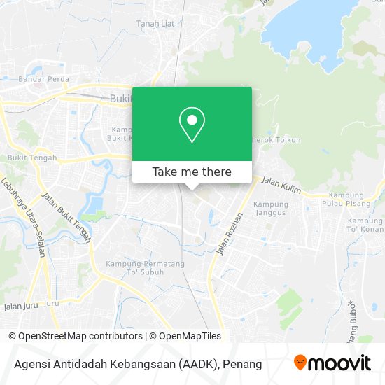 Peta Agensi Antidadah Kebangsaan (AADK)