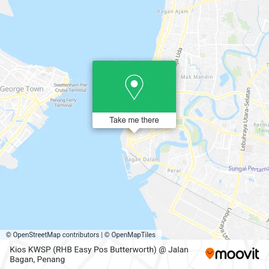 Kios KWSP (RHB Easy Pos Butterworth) @ Jalan Bagan map