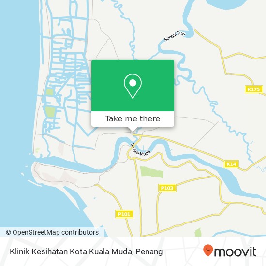 Klinik Kesihatan Kota Kuala Muda map