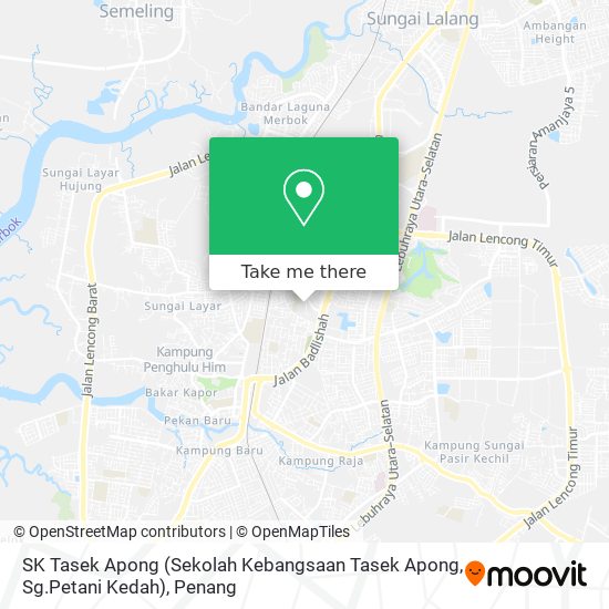 SK Tasek Apong (Sekolah Kebangsaan Tasek Apong, Sg.Petani Kedah) map