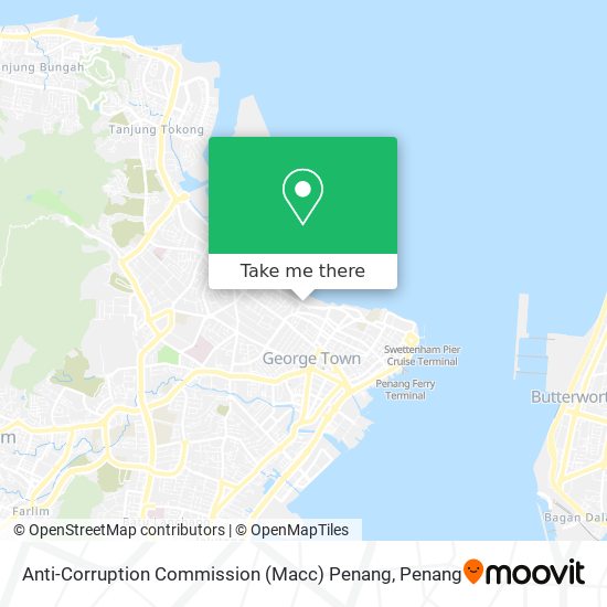 Anti-Corruption Commission (Macc) Penang map