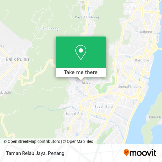Peta Taman Relau Jaya