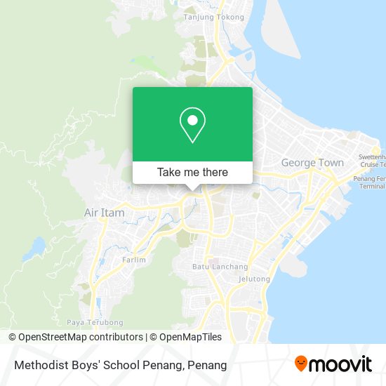 Methodist Boys' School Penang map