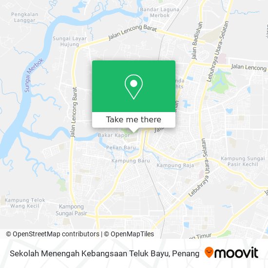 Peta Sekolah Menengah Kebangsaan Teluk Bayu