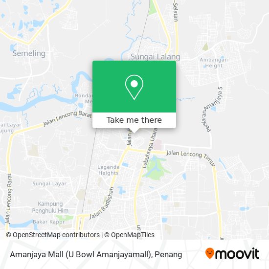 Peta Amanjaya Mall (U Bowl Amanjayamall)