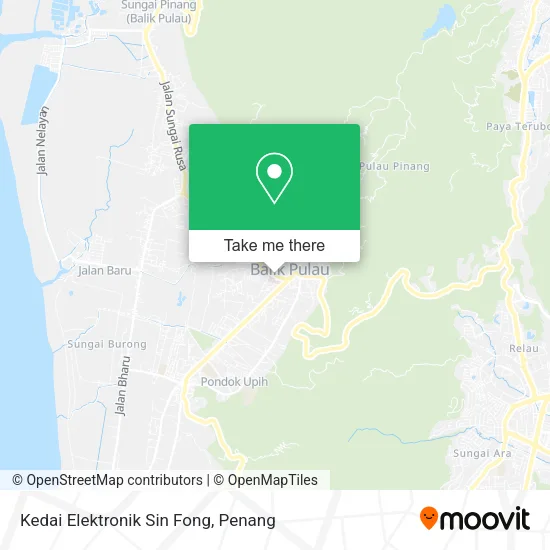 Kedai Elektronik Sin Fong map